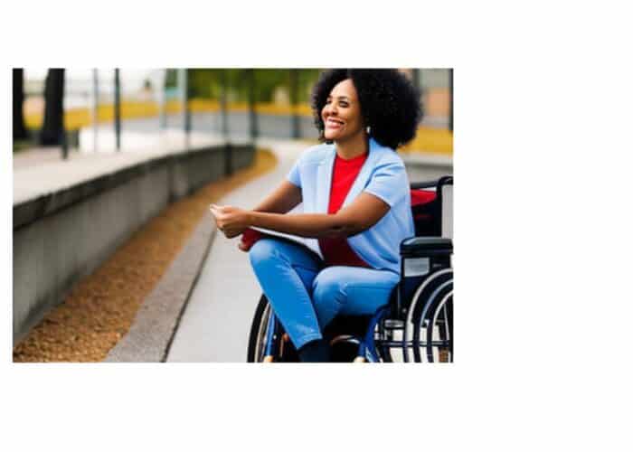 11African American woman in a wheelchair